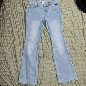 Light Washed Wide Legged Denim Jeans